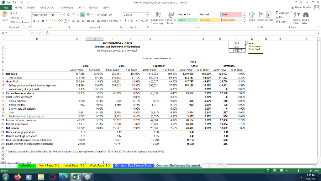 LAYOUT FORMULAS DATA REVIEW VIEW Xit Anal Narrow 10 - Wrap Text