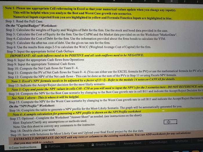  EXCEL HELP Read the step by step instruction (picture 1) and