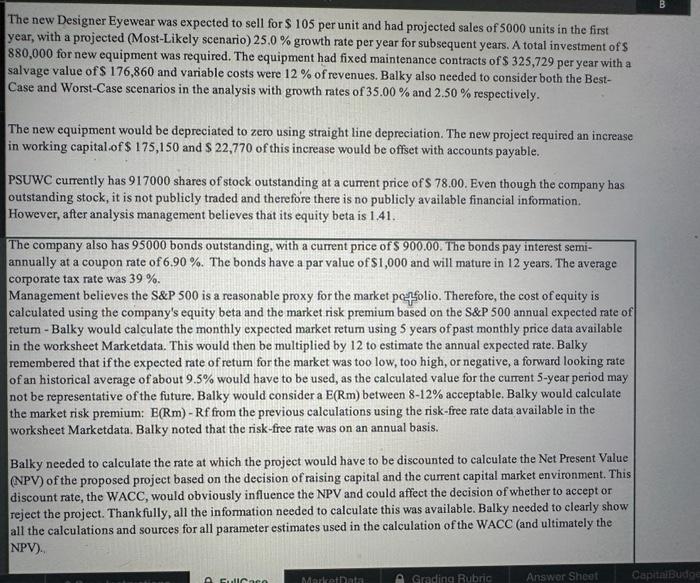 the case study (picture 2) I have inputted some answers for the