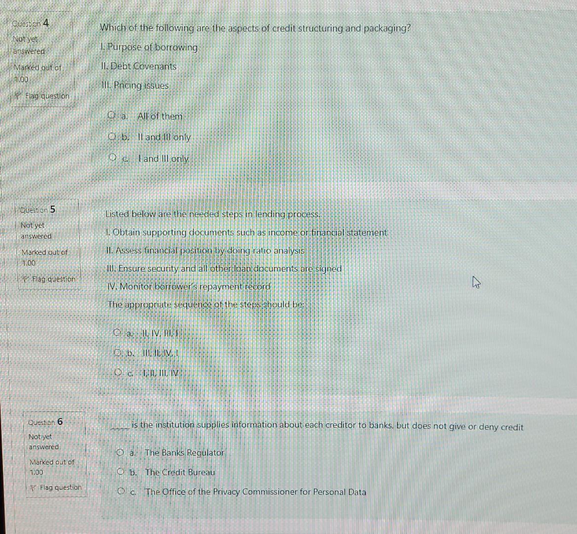 Question 1 Not yet answered Which of the following is/are the recommended