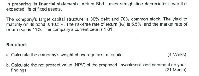 a medium-sized manufacturing company that plans to increase capacity by purchasing new