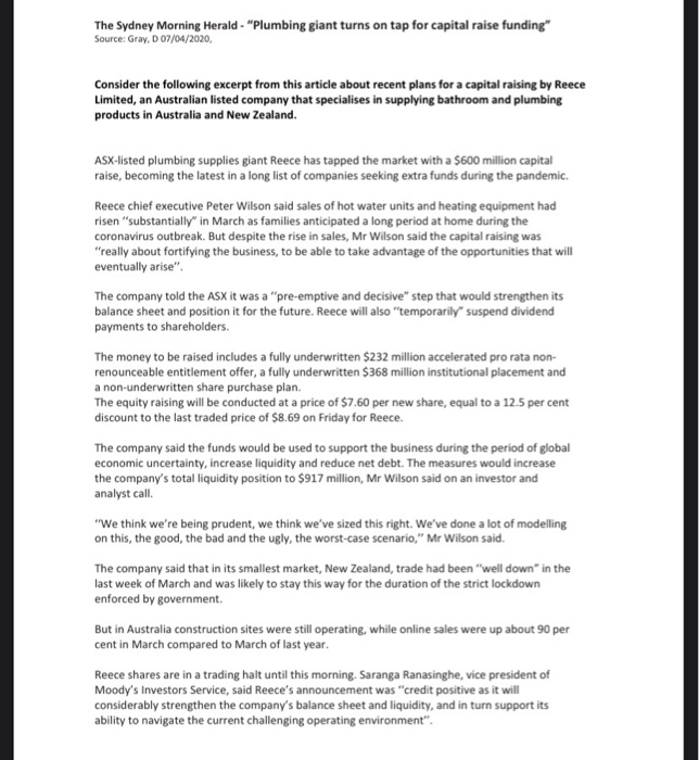 likely to stay that way. As Reece generates receipts in NZD, the