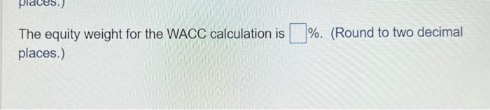 following balance sheet and an equty market-to-book rabo of 1.5. Assuming the