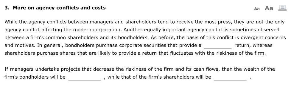  1. (vari 1. (variable, fixed) 2. (decreased, increased) 3. (decreased, increased)
