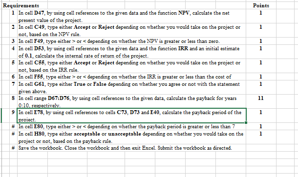 current project requires an initial investment of $15 million and has an