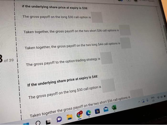 be worth 10 marks in total] A trader establishes an option-trading strategy