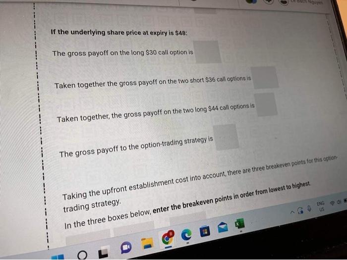 as follows: - one long call option with a strike price of