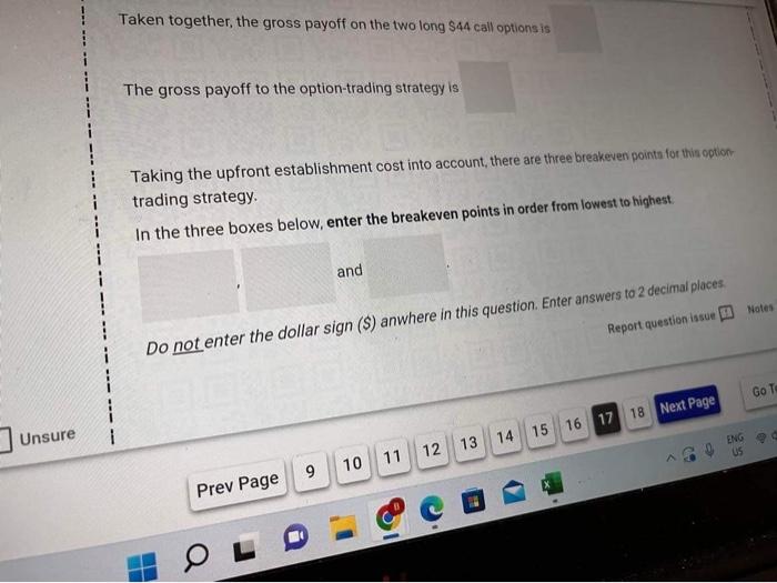 $30, which has a premium of $8.70, - two short call options