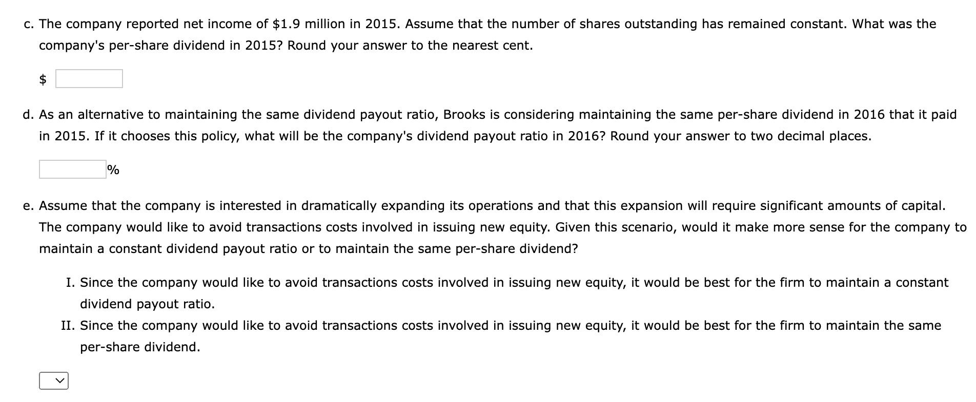 report the following 2016 income statement (shown in thousands of dollars). Sales
