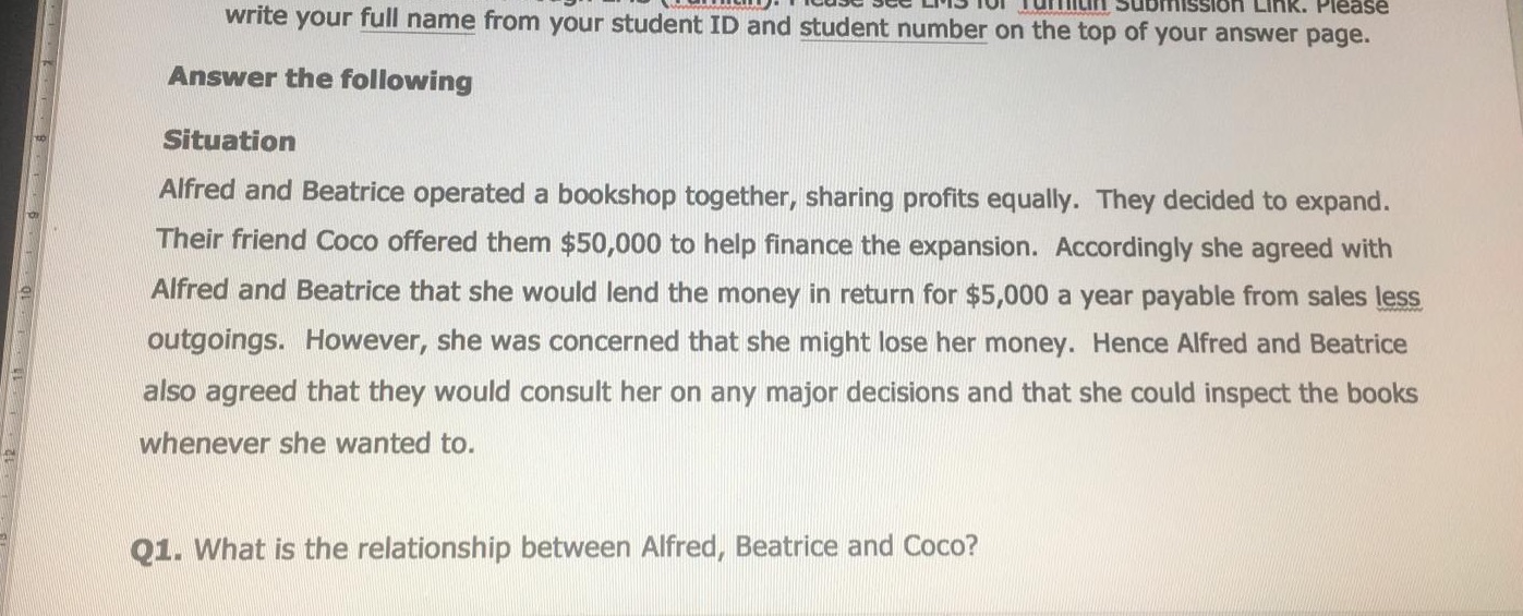 plz ans it right unit Submission Link. Please write your full name