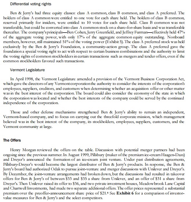 the trip to Burlington. As a member of the board of directors