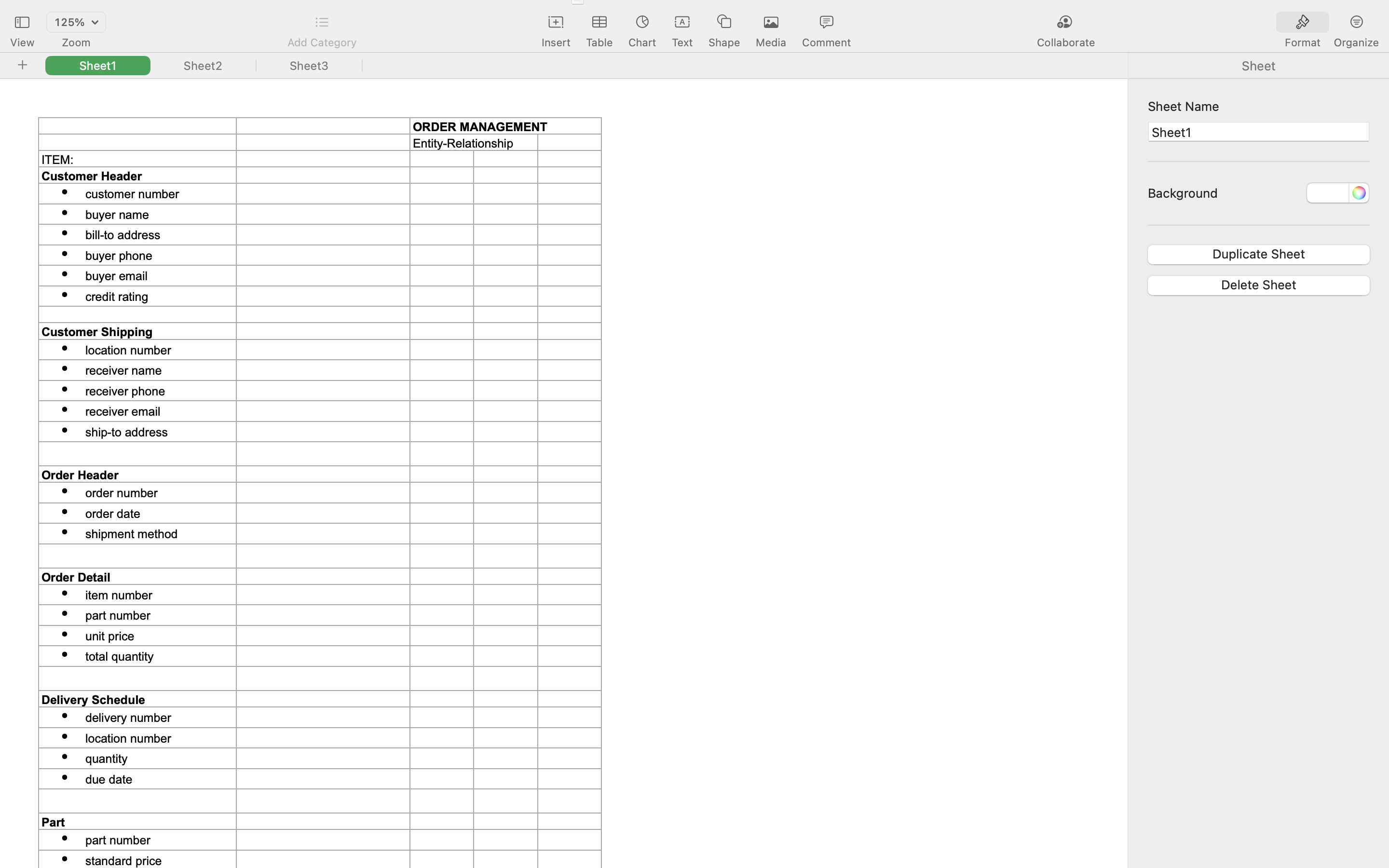 Excel worksheet .Each record should have at least one primary key field