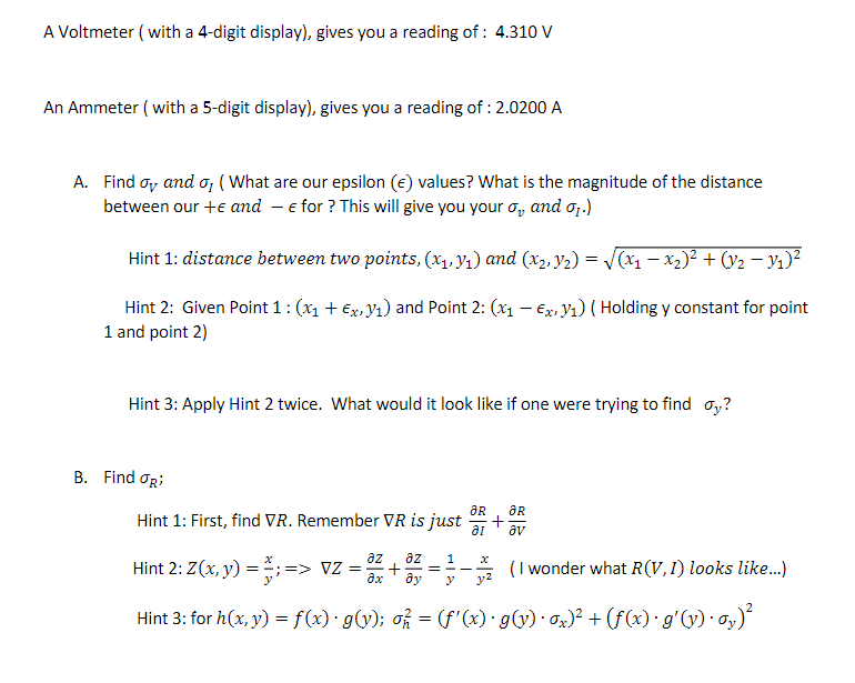Hand written solution required A 'u'oltmeter [with a dindigit display], gives you