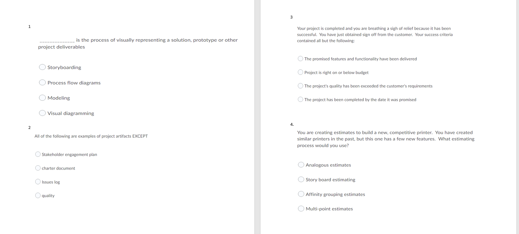 Help please! 3 1 Your project is completed and you are breathing