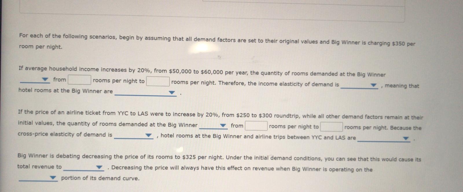 Las Vegas, Nevada. To help the hotel management better understand the market,