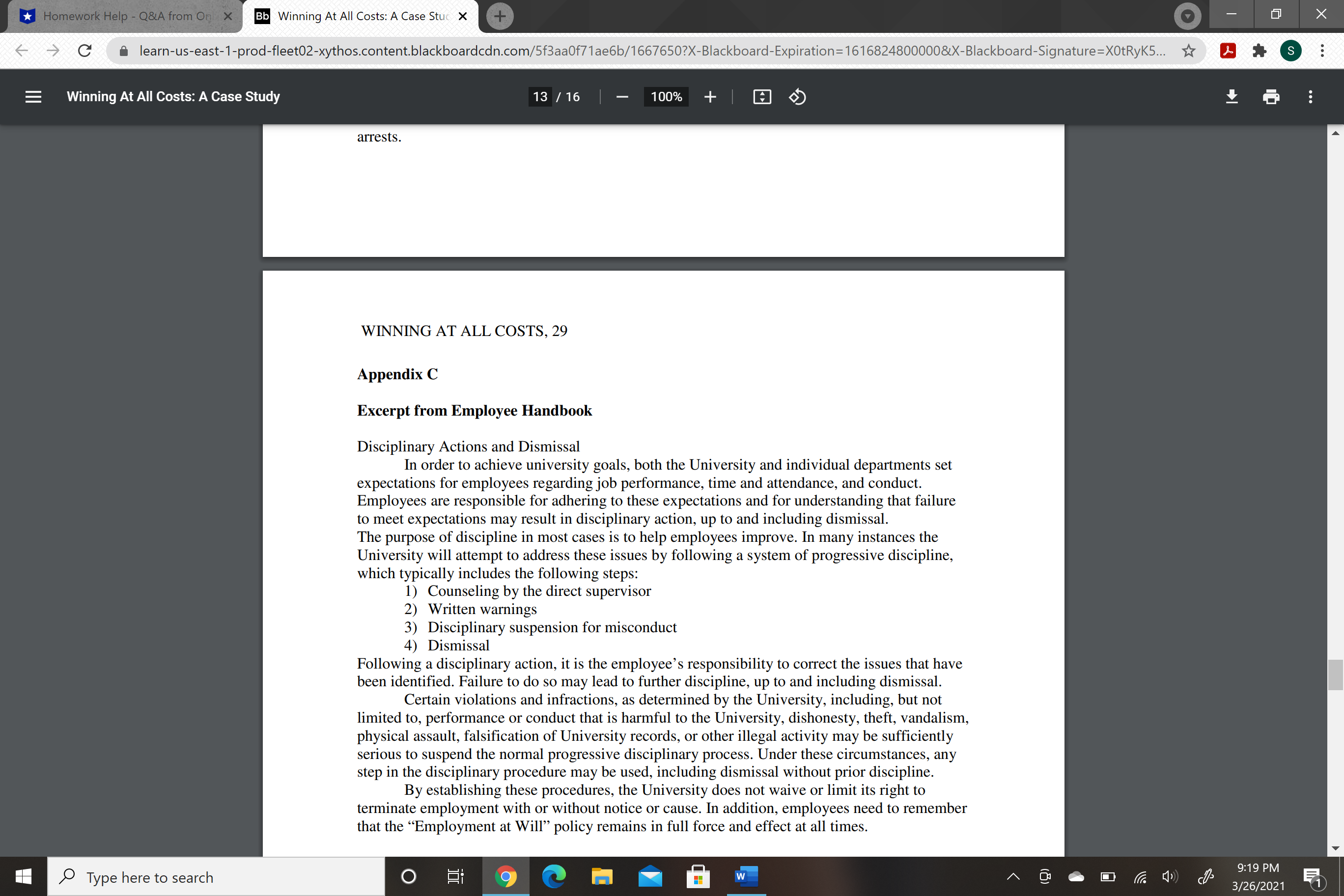 All Costs: A Case Stu( X X - C o learn-us-east-1-prod-fleet02-xythos.content.blackboardcdn.com/5f3aaOf71ae6b/1667650?X-Blackboard-Expiration=1616824800000&X-Blackboard-Signature=XOtRyk5... Winning