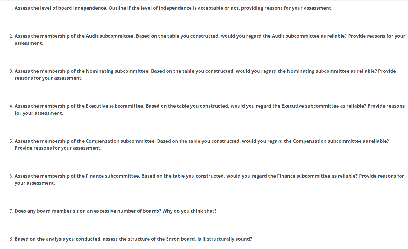 a spreadsheet (this works in Excel). Then for each row, determine if