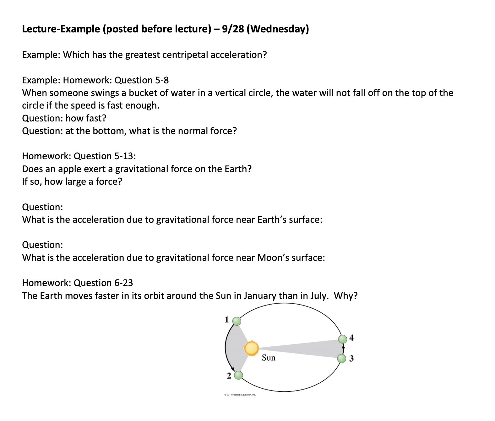  Lecture-Example (posted before lecture) 9/28 (Wednesday) Example: Which has the greatest