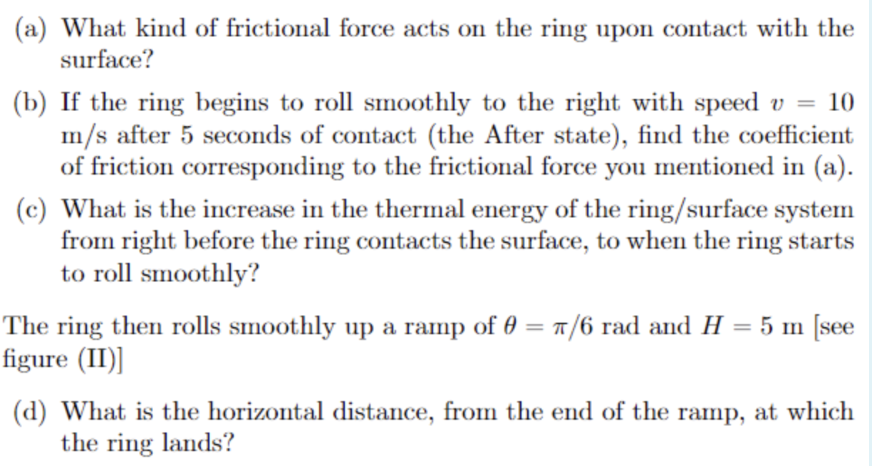 and radius R = 2 In is initially rotating in mid-air with
