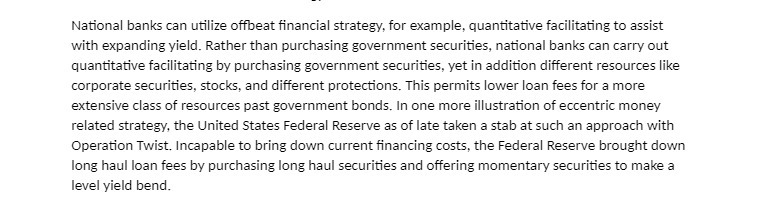  National banks can utilize offbeat financial strategy, for example, quantitative facilitating