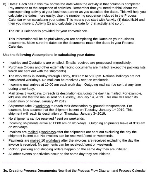 b) Dates: Each cell in this row shows the date when