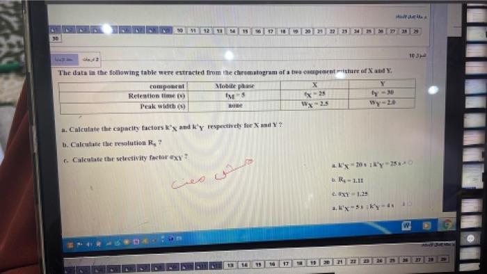  What is the correct answer a. Cafculate the caparify factors kx