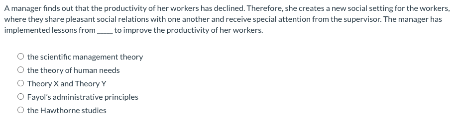 Help me answer the given questions ASAP. A manager finds out that