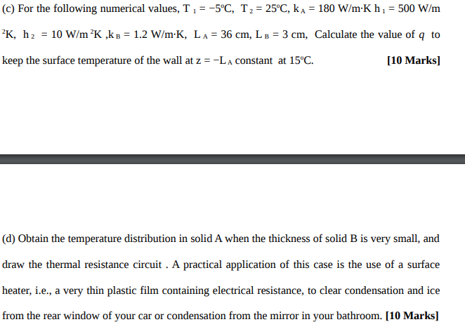the Figure 1. An electrical resistance heater embedded in solid B generates