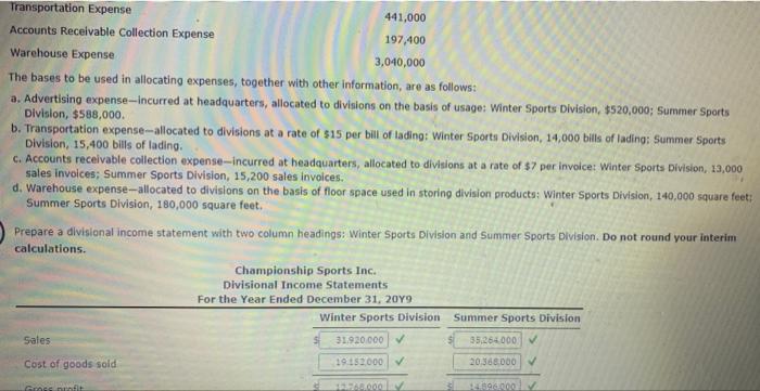 help with 2nd part. PLEASE!! eBook Show Me How Profit Center Responsibility