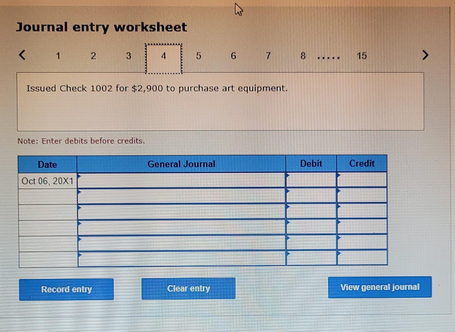 from office furniture Mart, Inc.; received Invoice 6704 payable in 60 days.