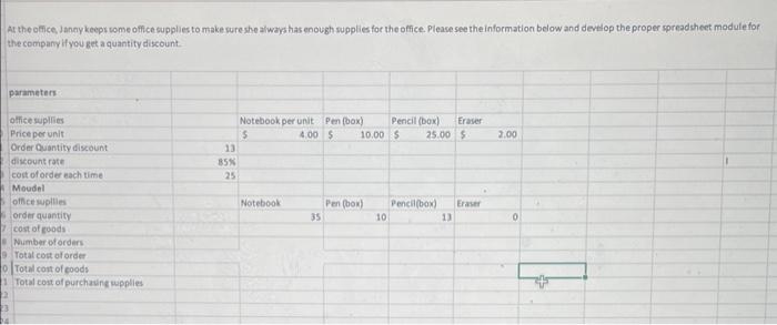 please solve and deelop the proper spreadsheet, please show formulas on excel