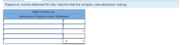Income Statements; Explanation of Difference in Net Operating Income (LO6-1, L06-2, L06-3]