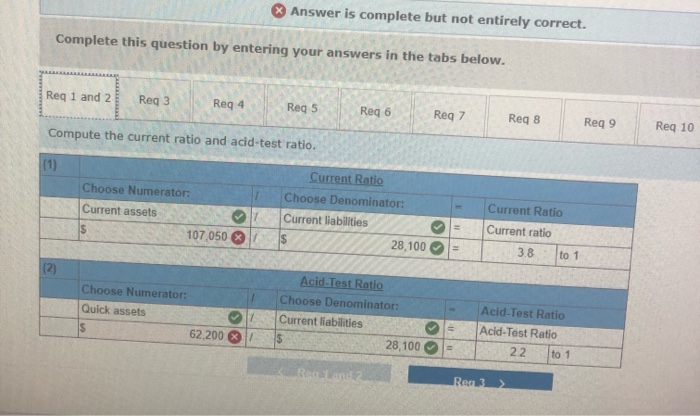 financial statements of Cabot Corporation follow. (All sales were on credit; selected