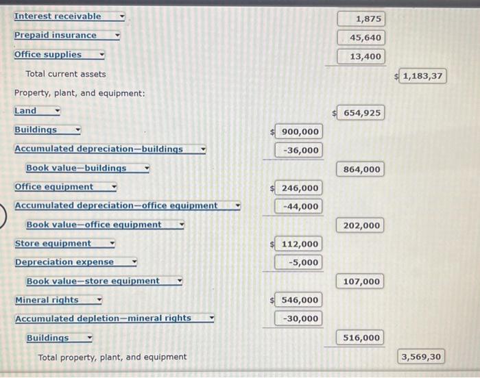 post-closing trial balance that follows, prepare a balance sheet in report form