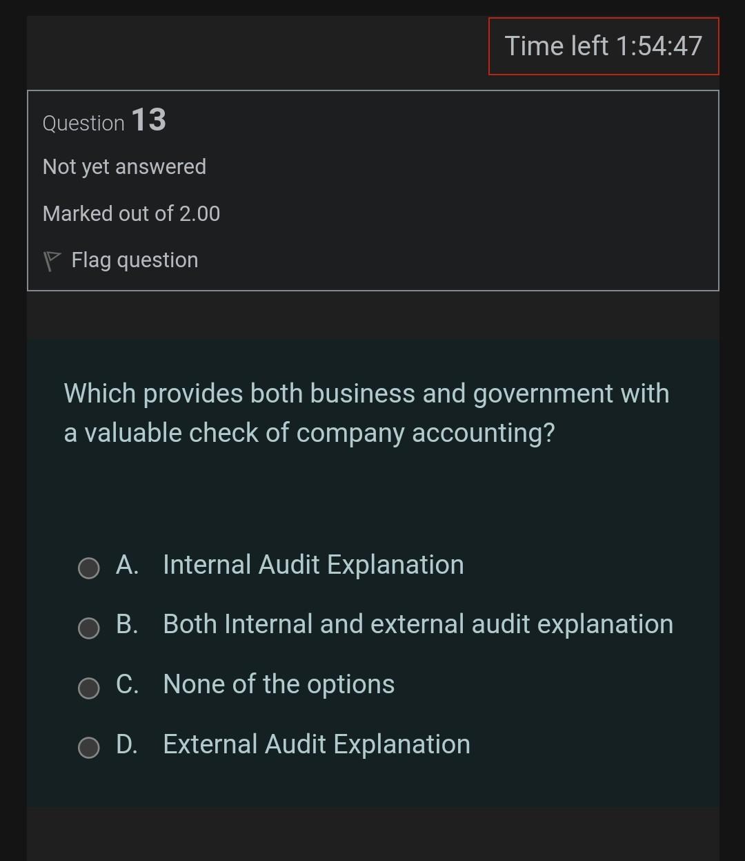 12 Not yet answered Marked out of 2.00 Flag question Which suggests