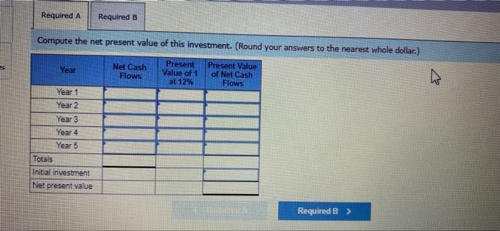 and unequal cash flows LO P3 Gomez is considering a $245.000 investment