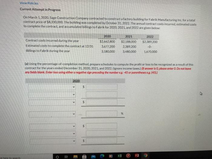  View Policies Current Attempt in Progress On March 1, 2020, Sage