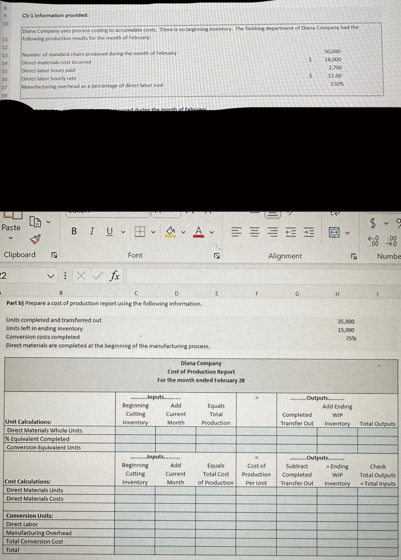  Please put the answers into a report like the one shown
