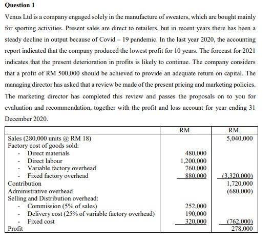 Hello, can you explain how to get fixed cost from this question.