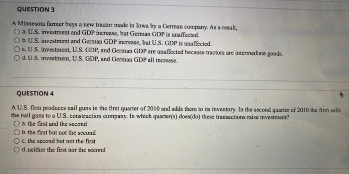 computing GDP, market prices are used in the calculations because O a