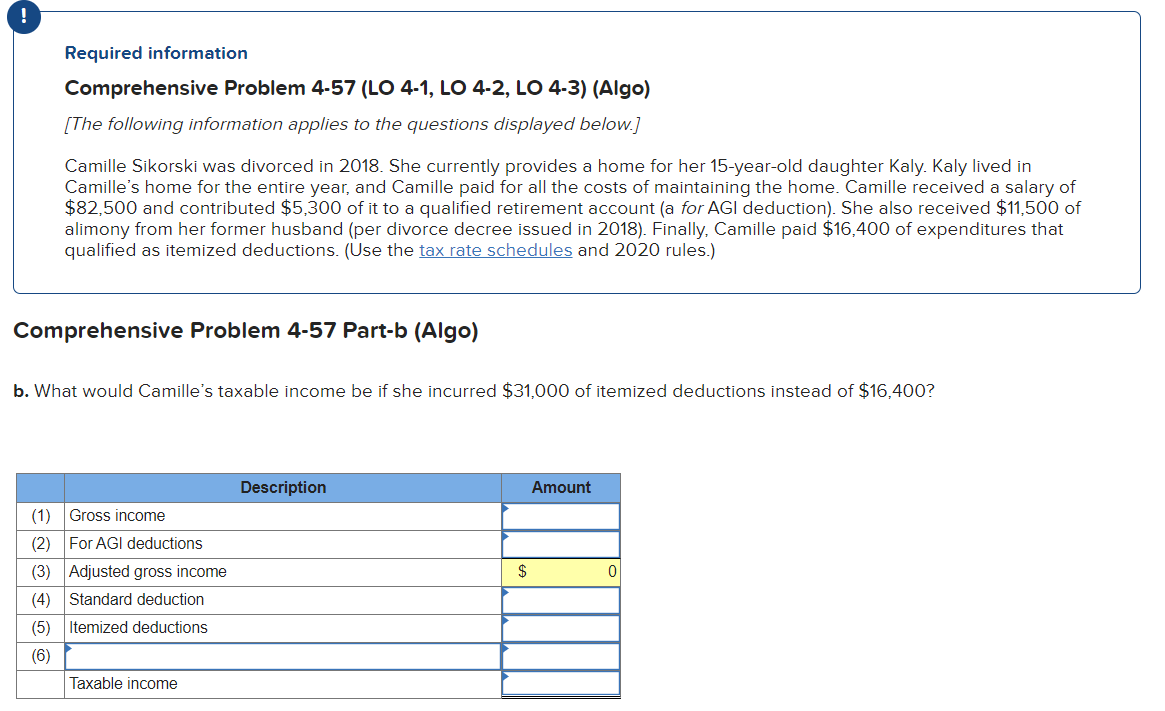 Required information Comprehensive Problem 4-57 (LO 4-1, LO 4-2, LO 4-3)