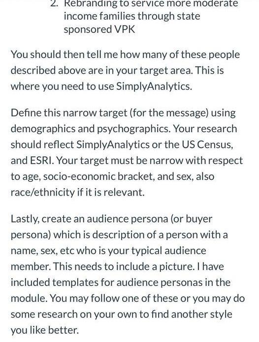 look at your target area using either the US Census or SimplyAnalytics