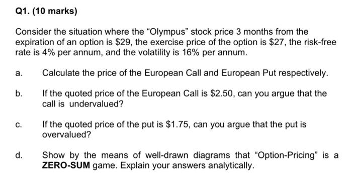 from t=3/12 to t= 6/12. All the other stock parameters remain the