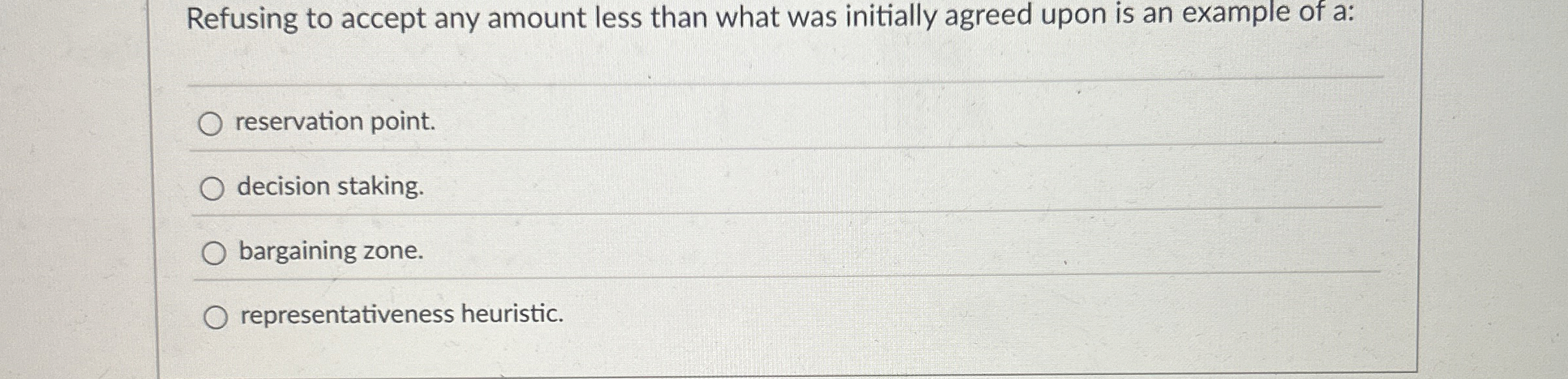  Refusing to accept any amount less than what was initially agreed