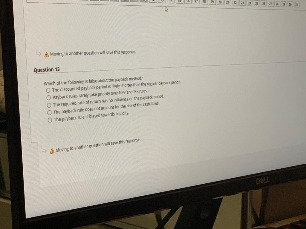 29 30 31 A Moving to another question will save this