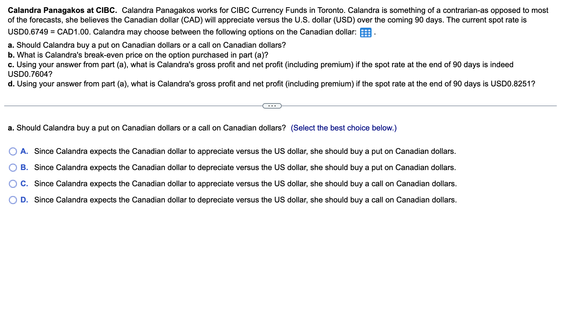 copy its contents into a spreadsheet.) Calandra Panagakos at CIBC. Calandra Panagakos