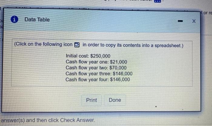 with the following projected cash flows: a. Using a discount rate of