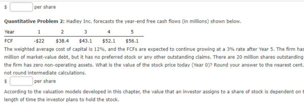 dividend forecast is based on an underlying forecast of the firm's future
