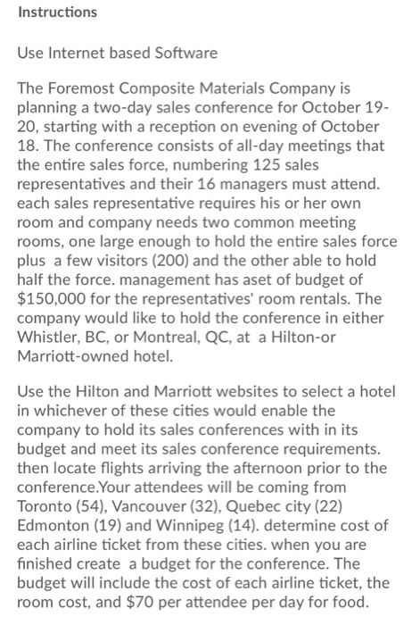  Instructions Use Internet based Software The Foremost Composite Materials Company is