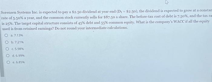i meed done now or i will fail! please help! Sorensen Systems
